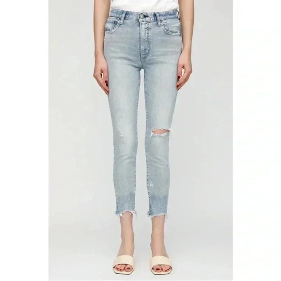 NWT Moussy Vintage Verna Skinny Jeans Light Blue - Picture 2 of 3